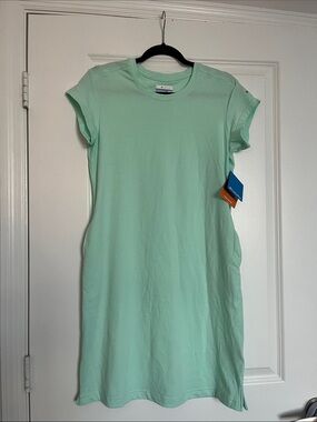 Columbia Mint Green Casual T-Shirt Dress